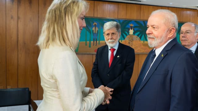 Presidente Lula recebe embaixadora dos Estados Unidos no Palácio do Planalto, em foto de arquivo