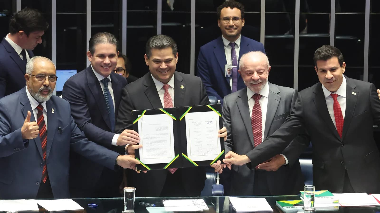 O presidente Lula durante cerimônia no Congresso Nacional (foto de arquivo)