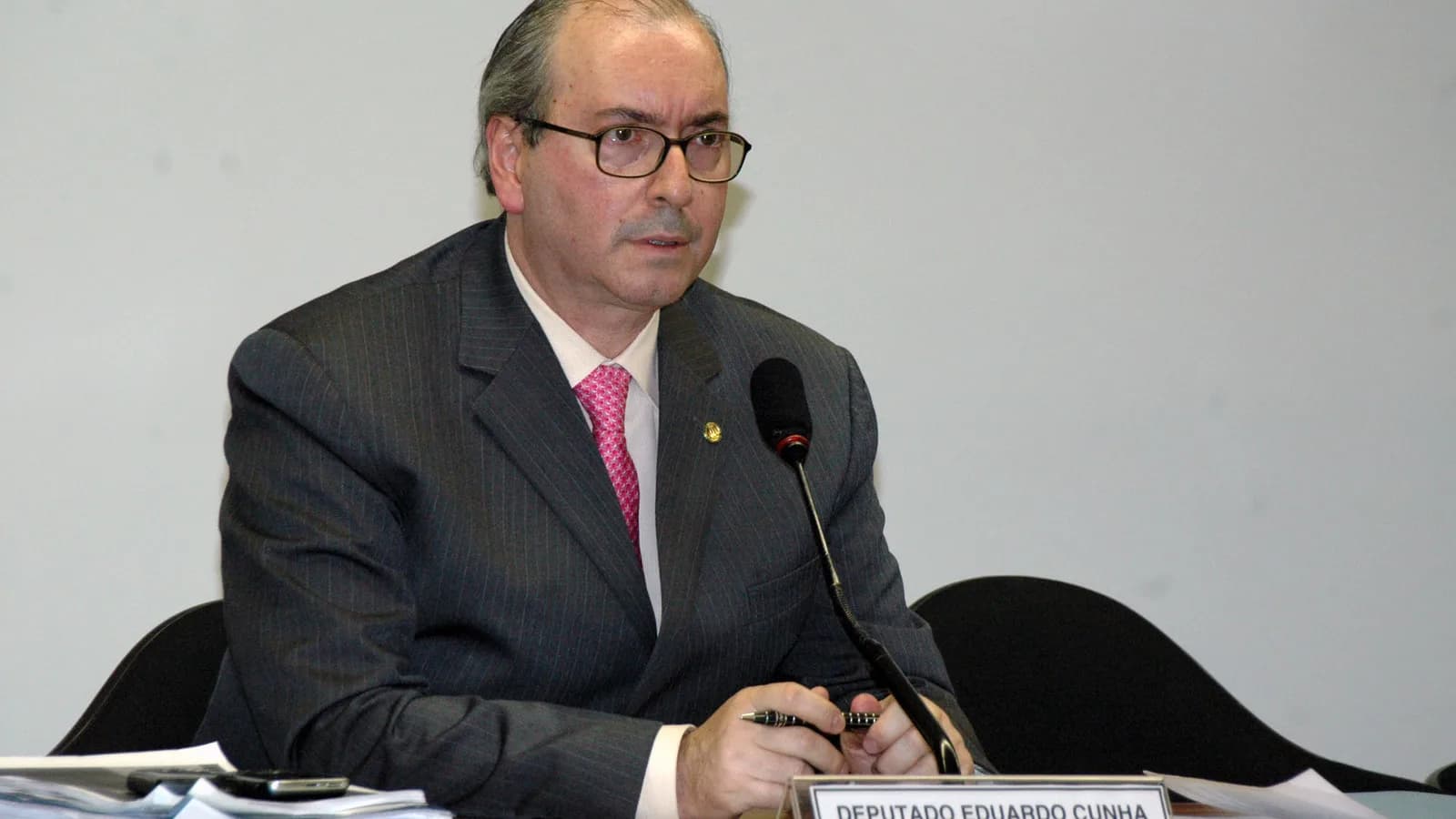 Eduardo Cunha durante sessão de comissão na Câmara dos Deputados