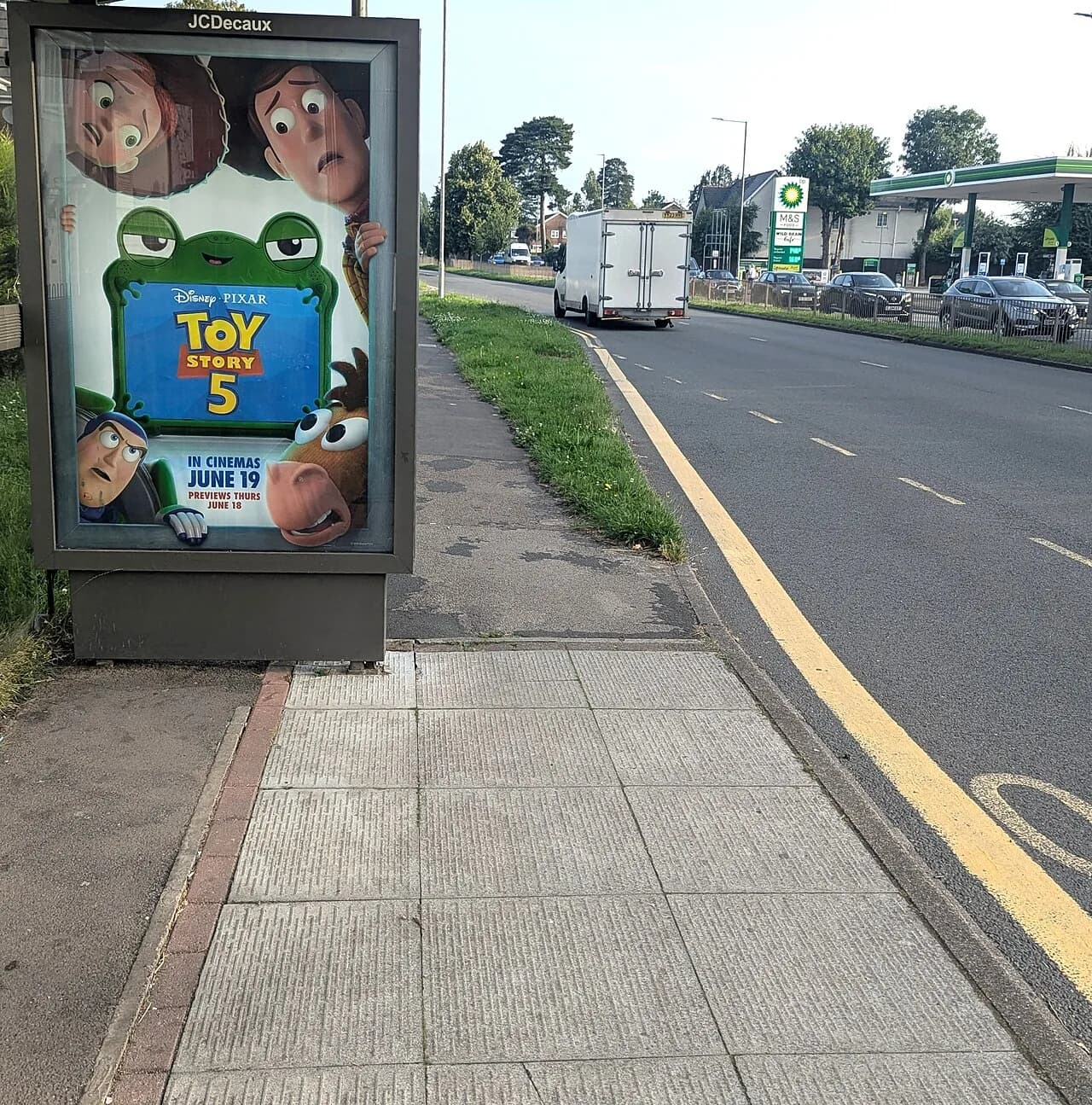 Toy Story 5 advert, Malpas, Newport
