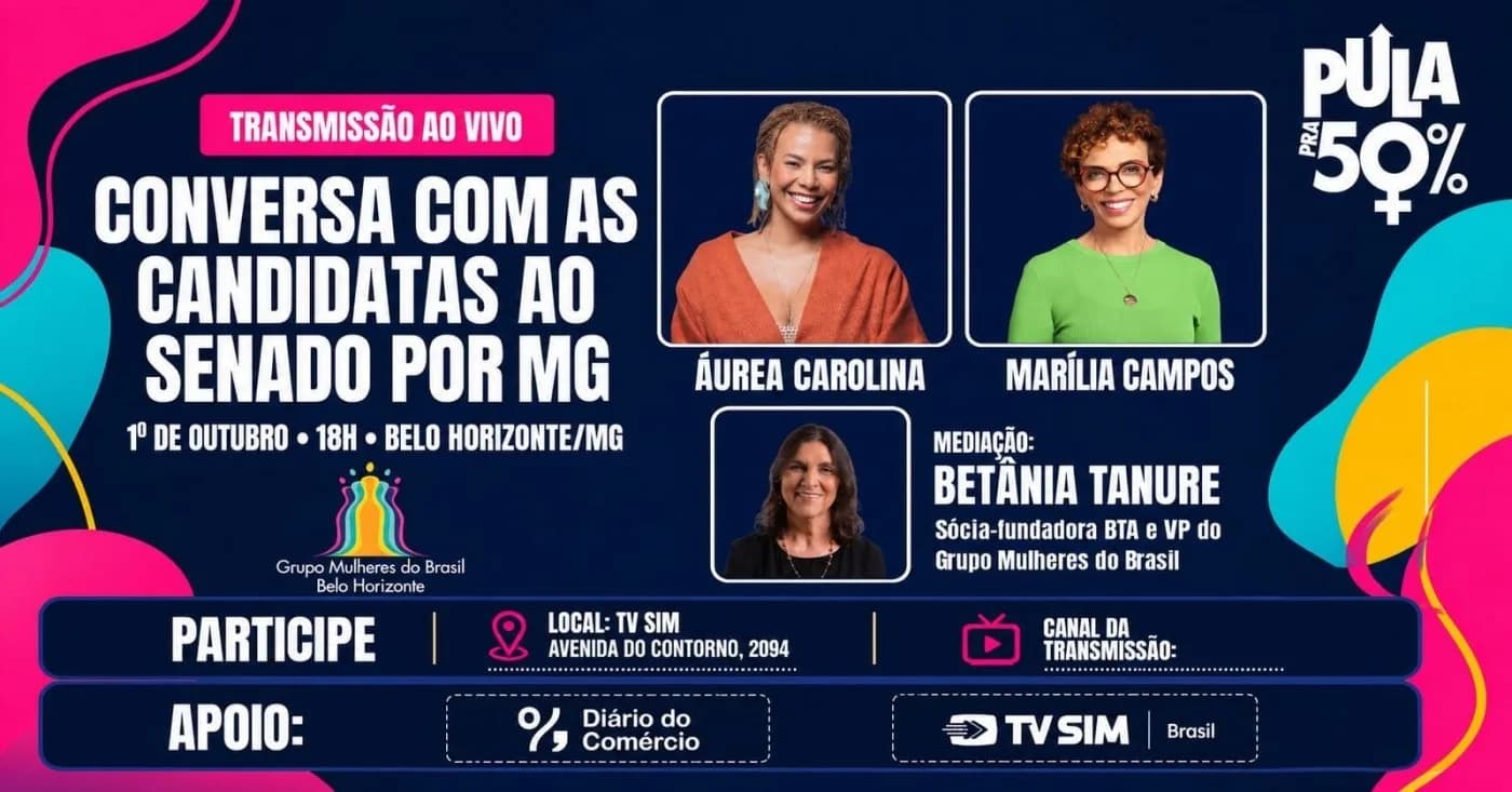 Conversa com as candidatas ao Senado por MG