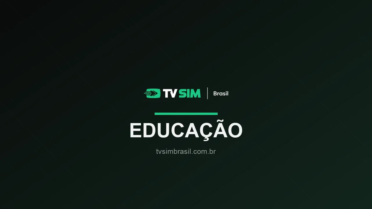 Arte institucional TV Sim Brasil — educacao