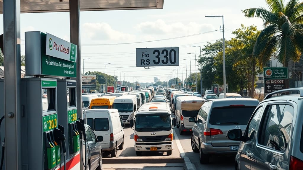 Petrobras anuncia redução no preço do diesel em R$ 0,35 a partir de segunda-feira
