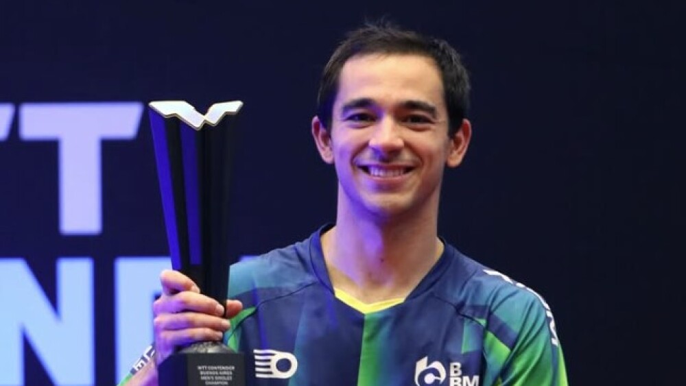 WTT Contender de Buenos Aires: Calderano conquista ouro no simples e fecha semana perfeita