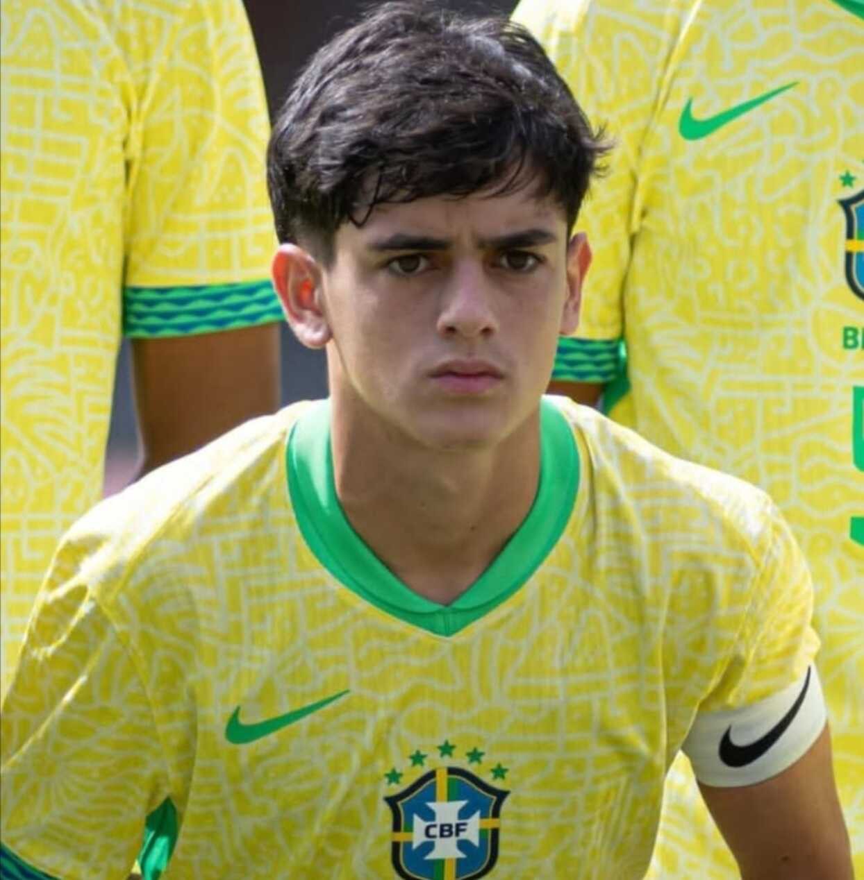 Henrique Lemos, filho de Fagner, é capitão da seleção sub-15 do Brasil