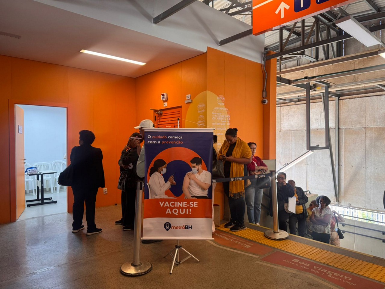 Vacinação contra a gripe no metrô de Belo Horizonte na próxima semana