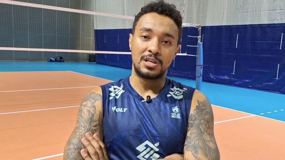Maique destaca preparação para duelo entre Brasil e China na Liga das Nações Masculina de Vôlei