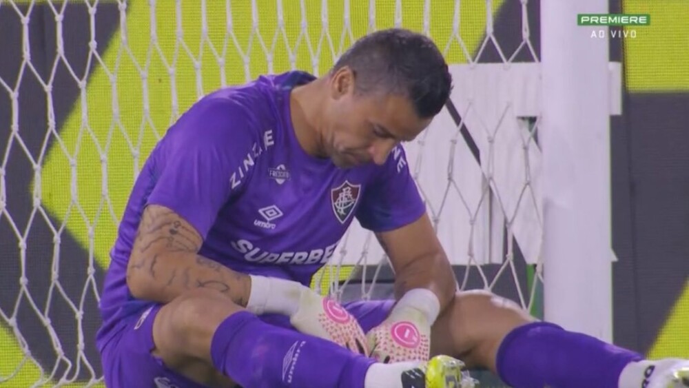 Fábio comete falha em empate entre Fluminense e Palmeiras