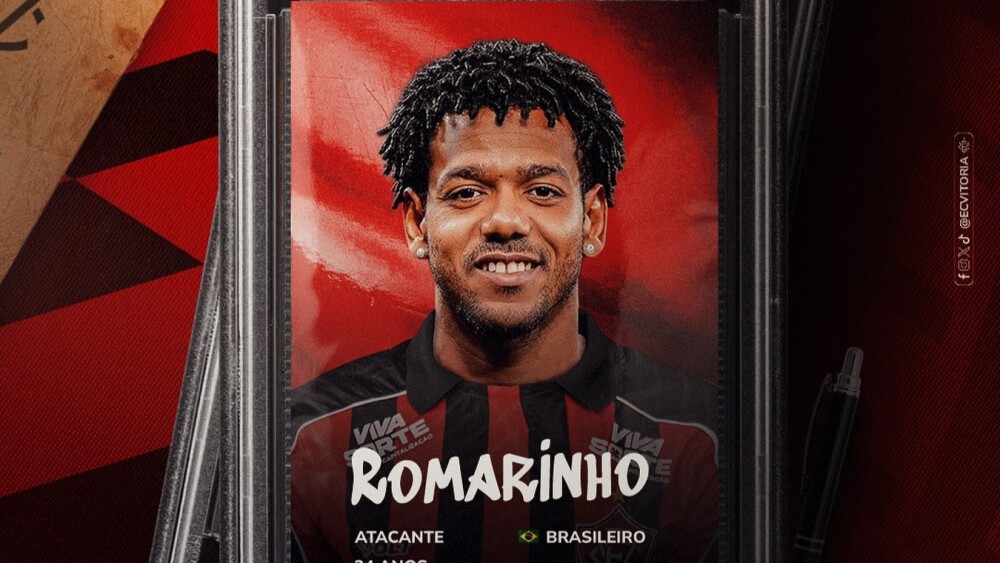 Romarinho é confirmado como novo atacante do Vitória