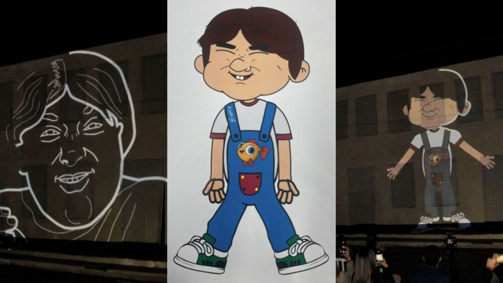 Sete Lagoas homenageia Zacarias com mascote e emociona família do humorista dos Trapalhões