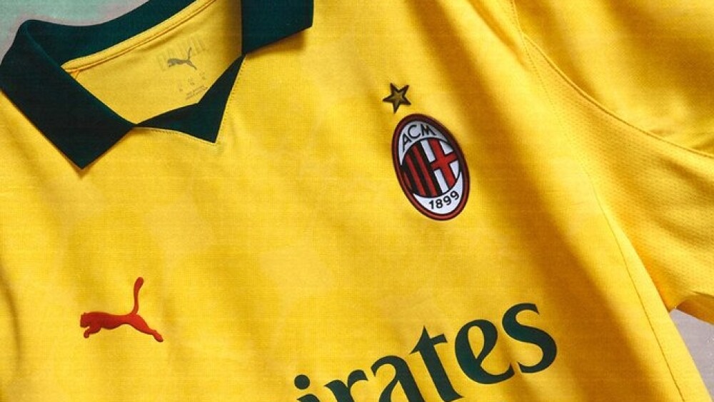 Milan lança terceiro uniforme nas cores verde e amarela