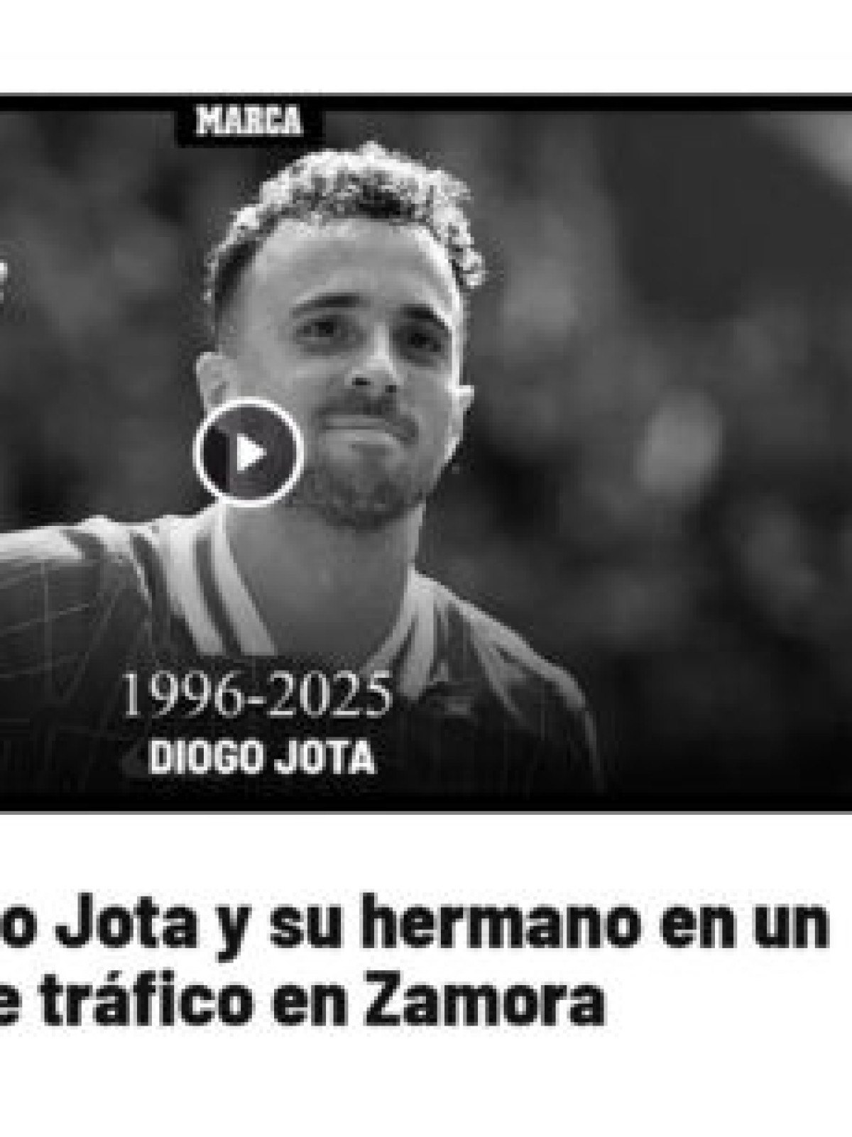 Diogo Jota: jornais internacionais destacam morte do jogador português