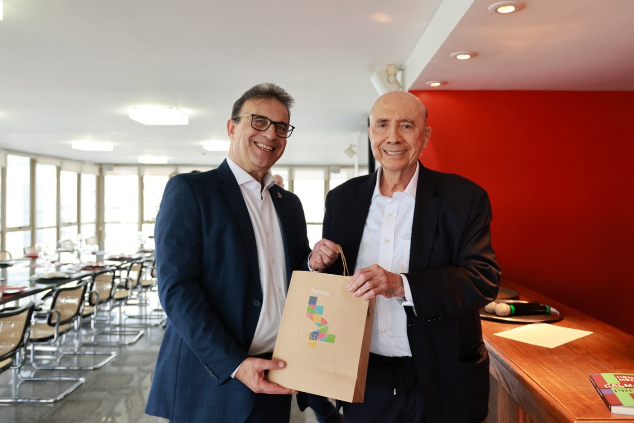 BDMG recebe ex-ministro Henrique Meirelles para encontro institucional