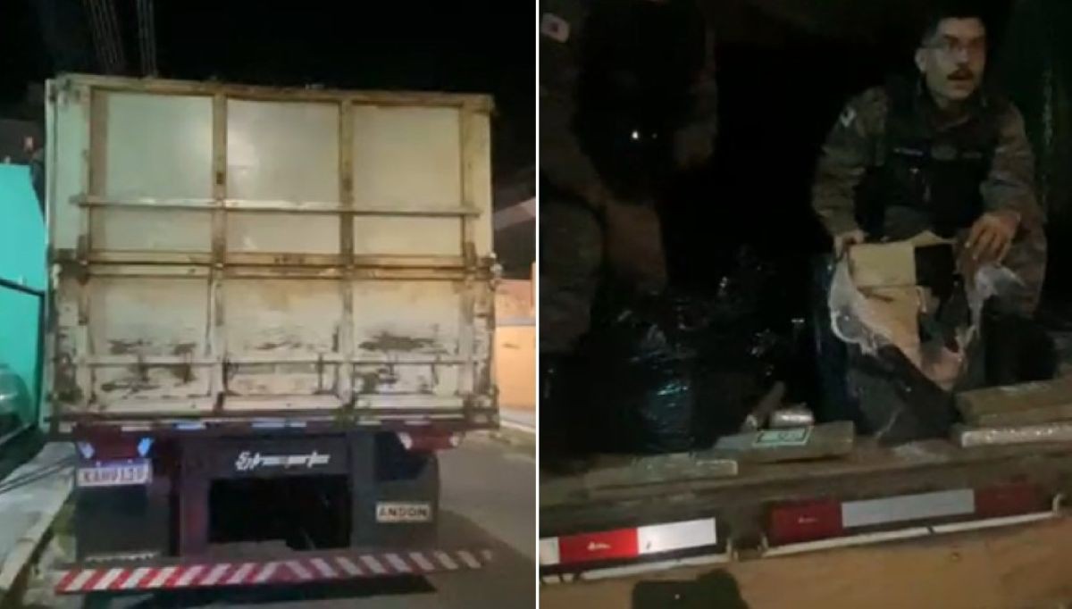 Polícia Militar apreende caminhão com mais de 3 toneladas de drogas em Minas Gerais