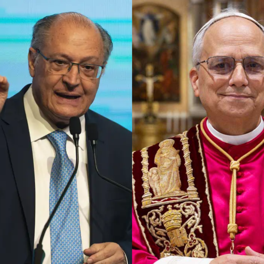 Alckmin presenteia Papa Leão XIV com camisa do Santos