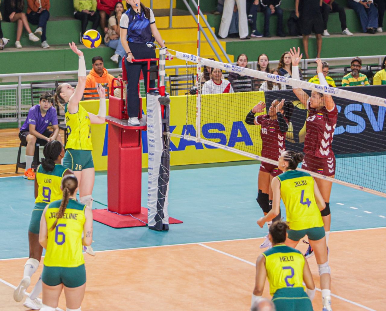 Brasil estreia com vitória sobre Venezuela na Copa América de Vôlei Feminino