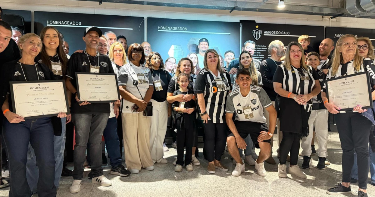 Atlético homenageia torcedores ilustres na Arena MRV