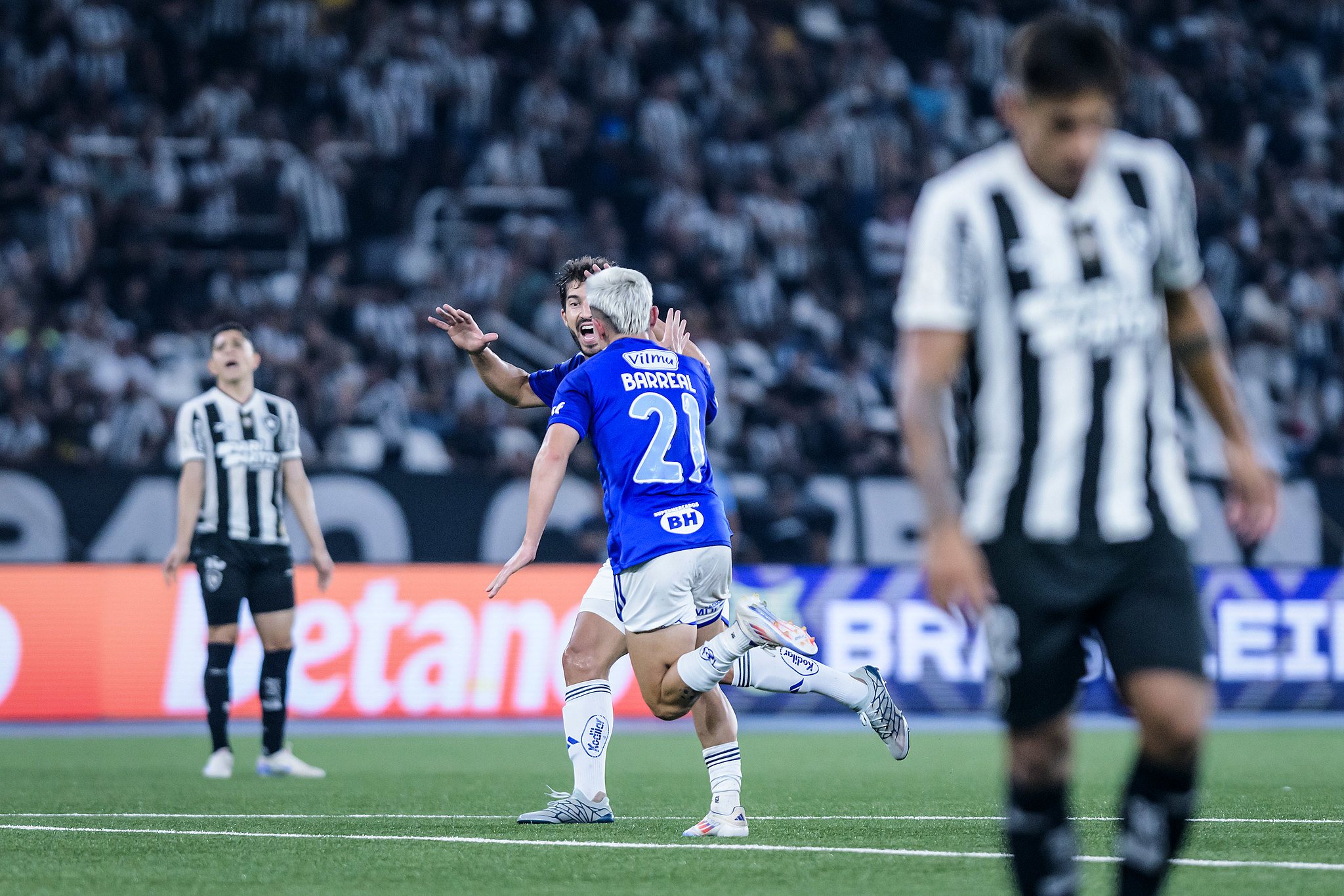 Último confronto entre Botafogo e Cruzeiro teve goleada no Rio de Janeiro