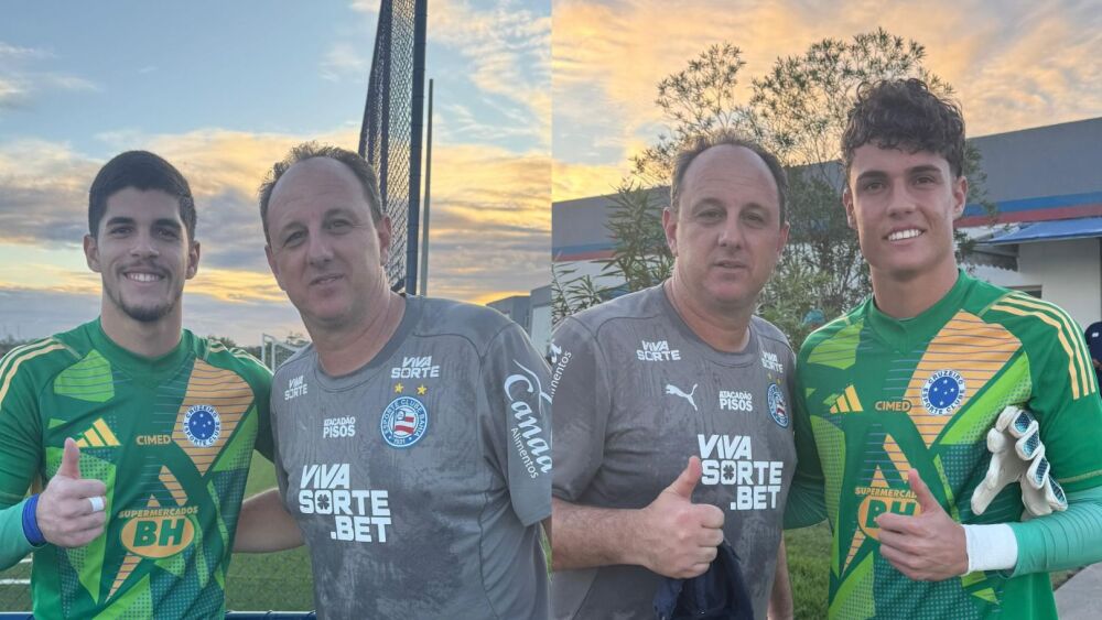 Goleiros do Sub-20 do Cruzeiro destacam Rogério Ceni após vitória sobre o Bahia