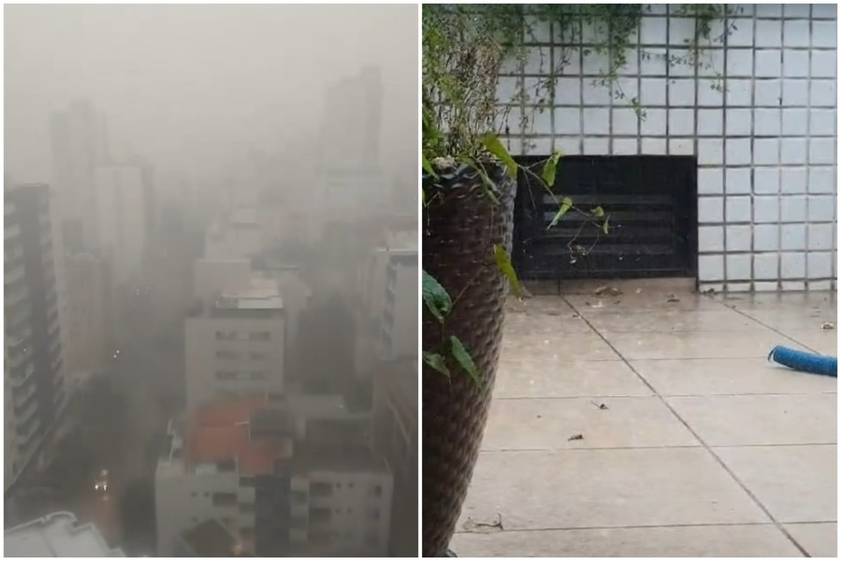Temporal com Granizo em Belo Horizonte
