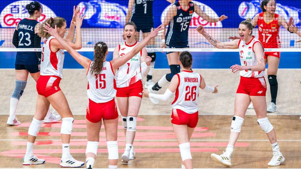 Polônia vira sobre China no tie-break e avança à semifinal da Liga das Nações Feminina
