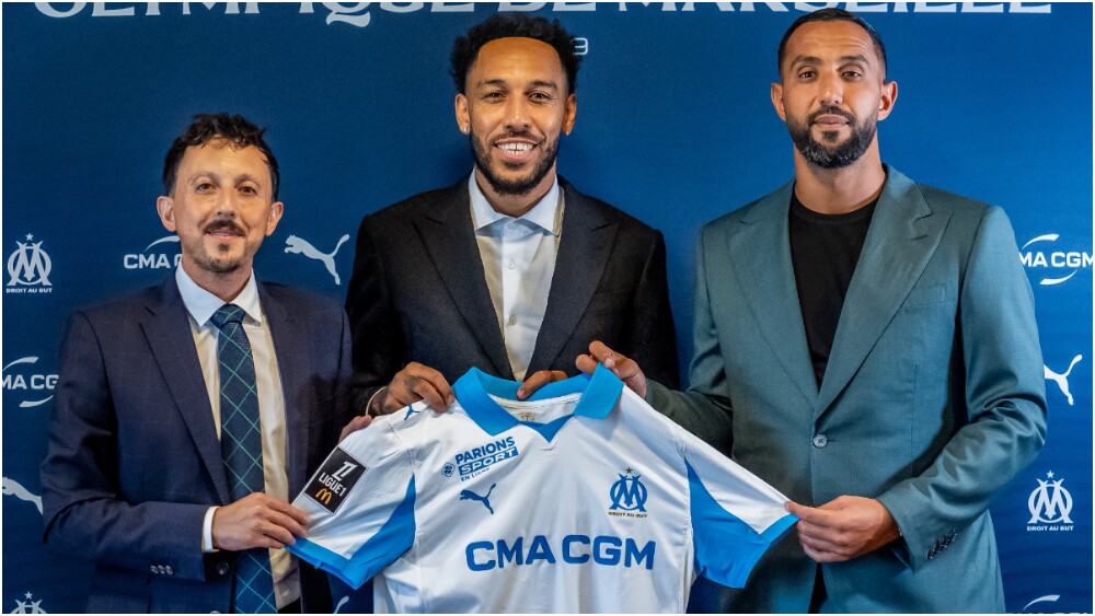 Olympique de Marseille confirma retorno do atacante Pierre-Emerick Aubameyang