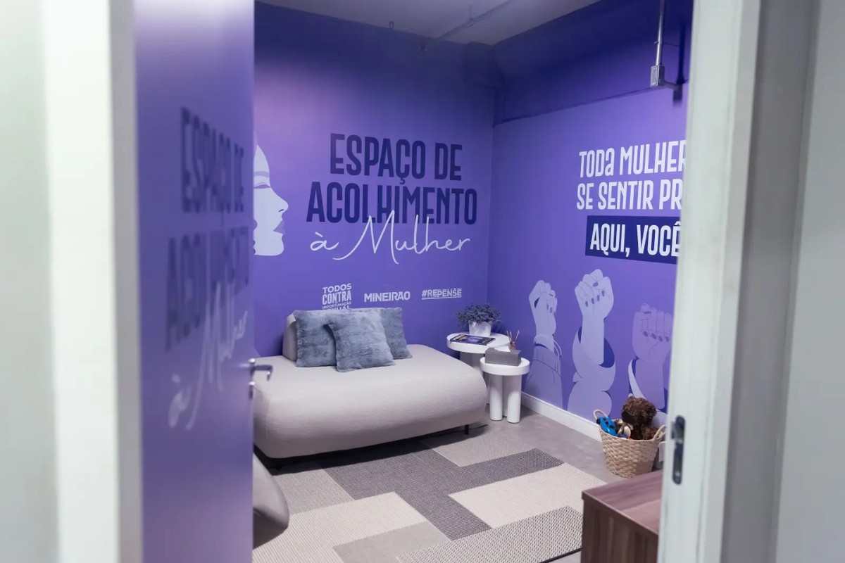 Mineirão inaugura espaço para acolhimento a mulheres vítimas de violência em eventos esportivos