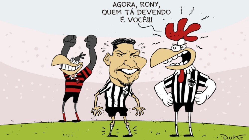 Charge do Duke destaca erro de Rony na derrota do Atlético para o Flamengo