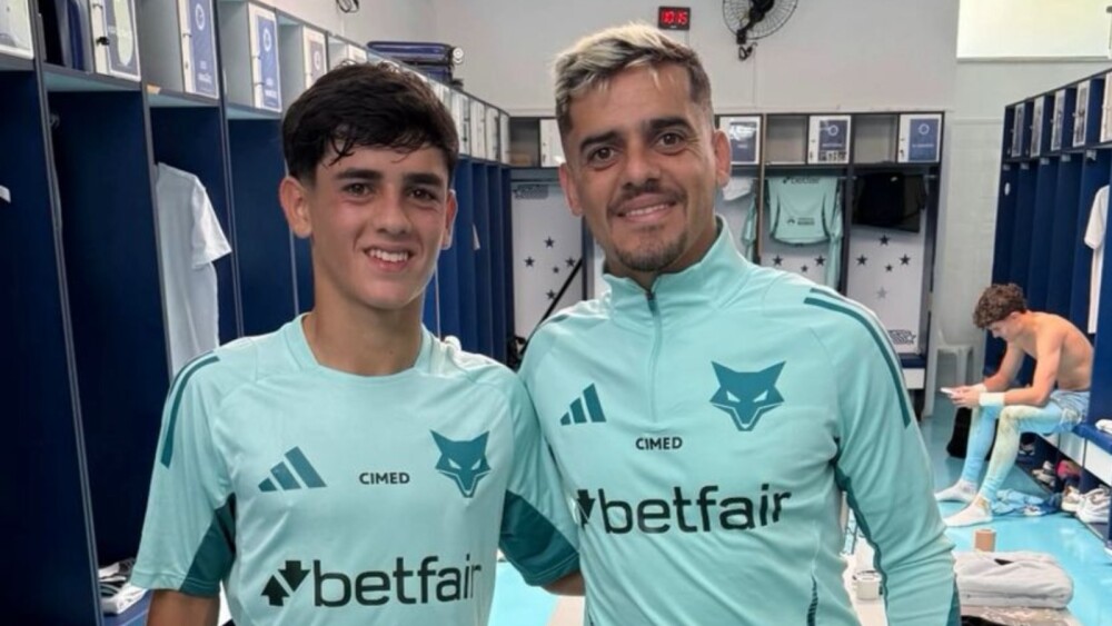 Filho de Fagner participa do primeiro treino com profissionais do Cruzeiro