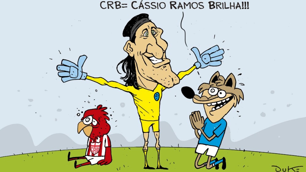 Charge do Duke | Cássio e a classificação do Cruzeiro na Copa do Brasil
